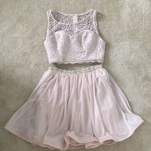 2 piece semi formal dress.